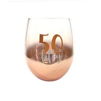 ombre stemless wine glass
