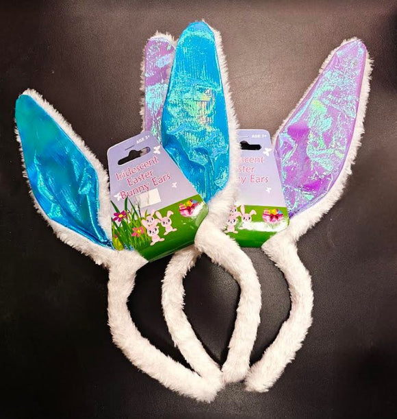 4 Pack Iridescent Easter Bunny Ears