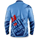 NRL NSW Blues Ignition Fishing Shirt