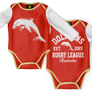 NRL Redcliffe Dolphins Baby Bodysuit Gift Pack
