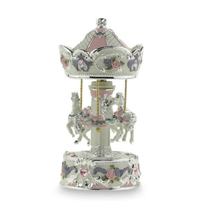 Musical Carousel - Pink/Purple/Silver or Blue/Silver