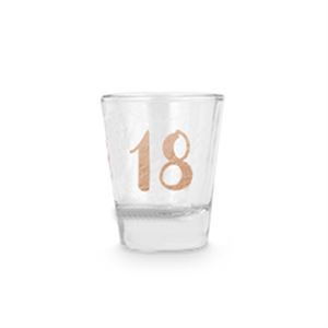 18th Birthday Rose Gold Shot Glass