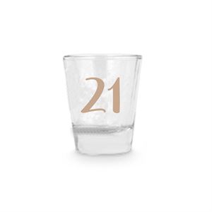 21st Birthday Rose Gold Shot Glass
