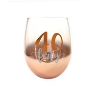 Ombre Stemless Wine Glass 40th