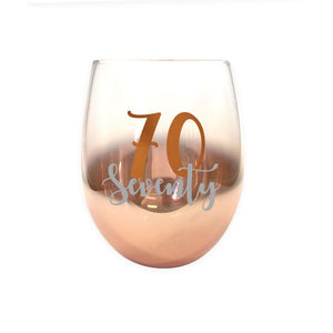 Ombre Stemless Wine Glass 70th