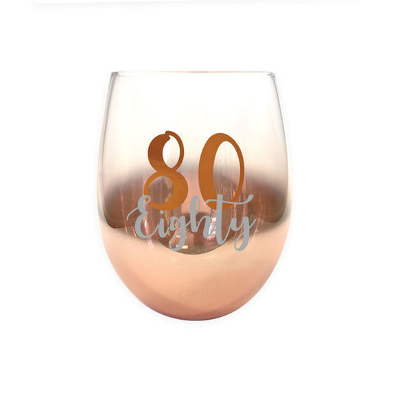 Ombre Stemless Wine Glass 80th