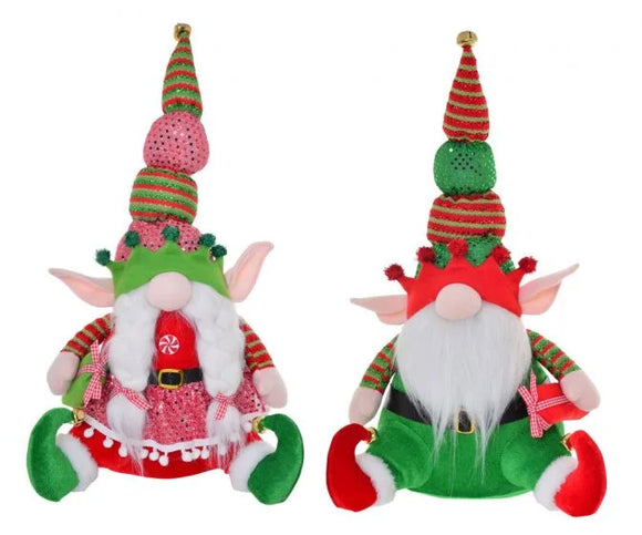 Christmas Sparkle Sitting Gnome