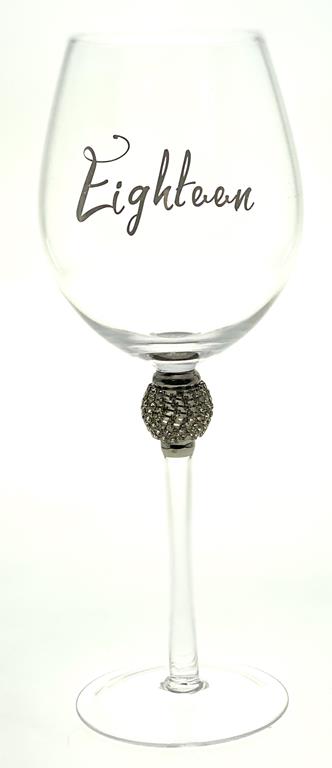 Wine Glass 18th - Ball Diamante