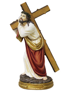Jesus Carrying Cross Resin Statue