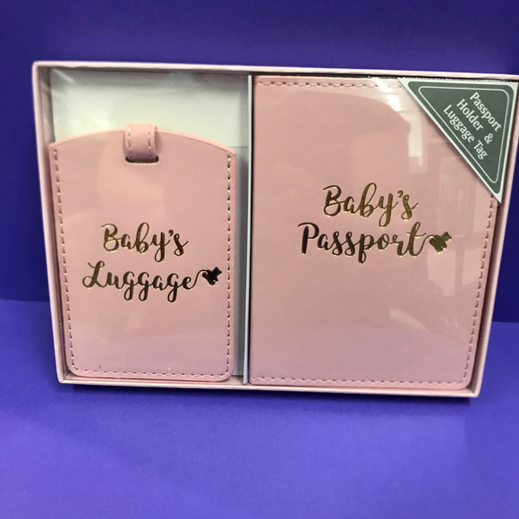 Baby Girl Passport Holder and Luggage Tag